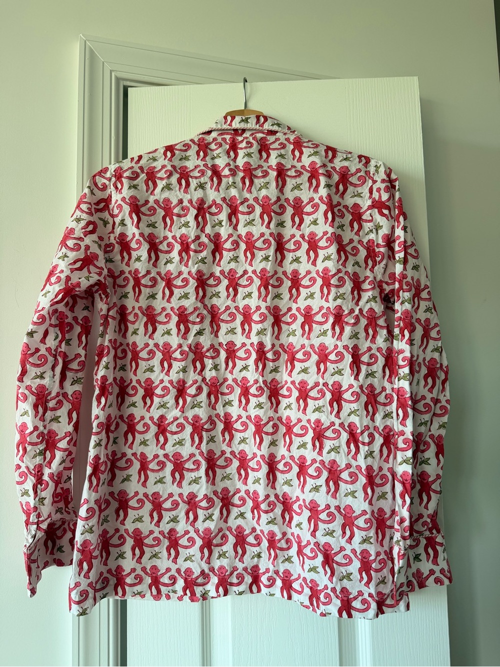 Roller Rabbit Pink Monkey Print Pajama Set - Picture 4 of 9